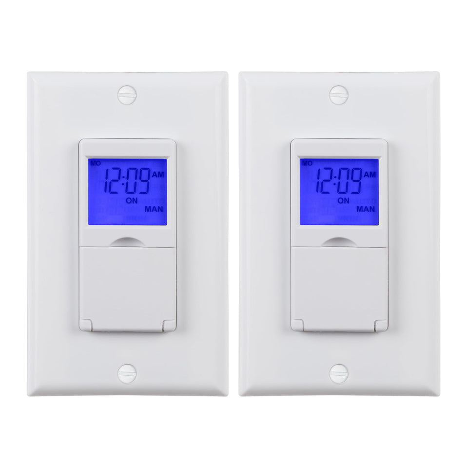 BN-LINK 7-Day timer switch with blue backlight for easy night programming
