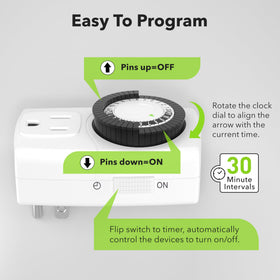 BN-LINK BND-60/U47 24-hour programming shows customizable on off intervals