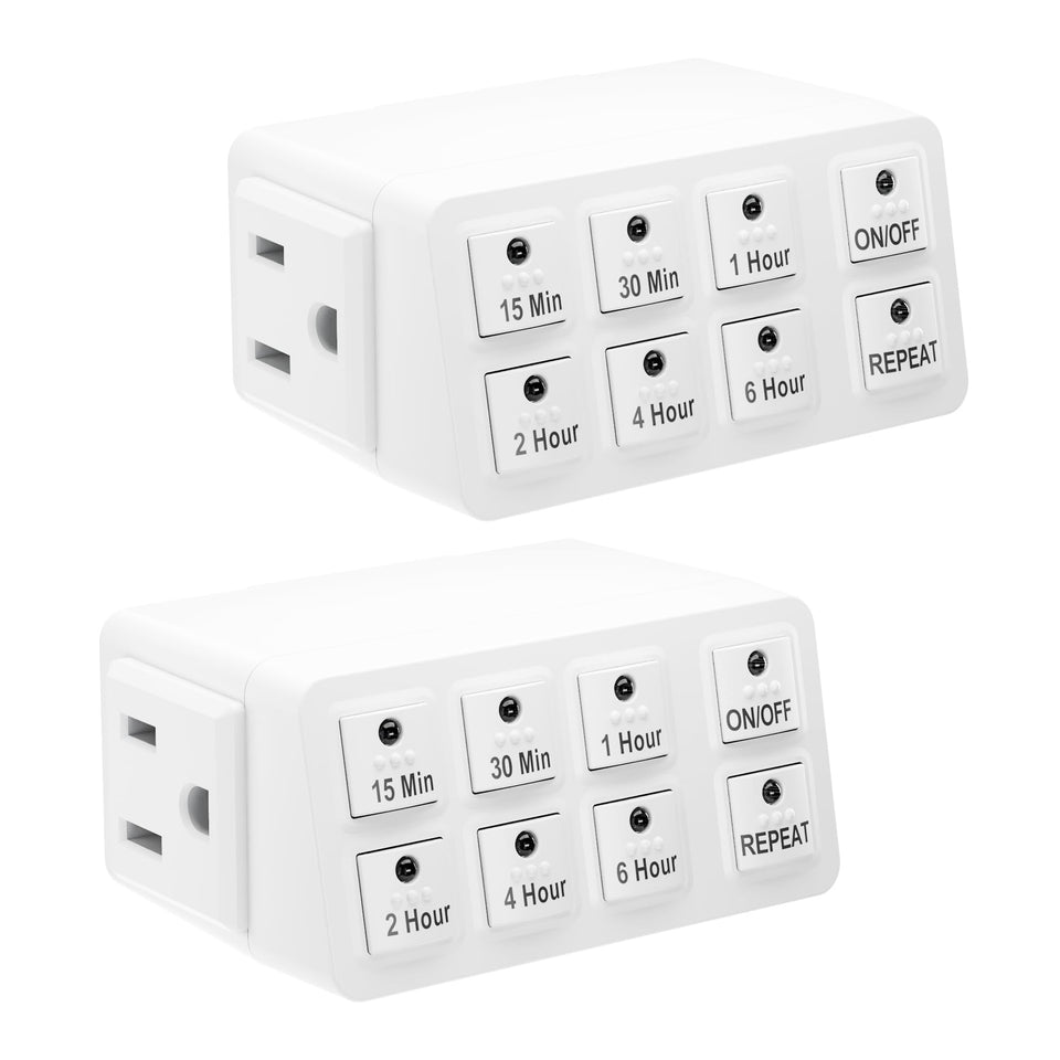BN-LINK indoor countdown timer two-pack for reliable energy control