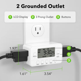 BN-LINK timer setup screen shows easy pre-set day configurations.