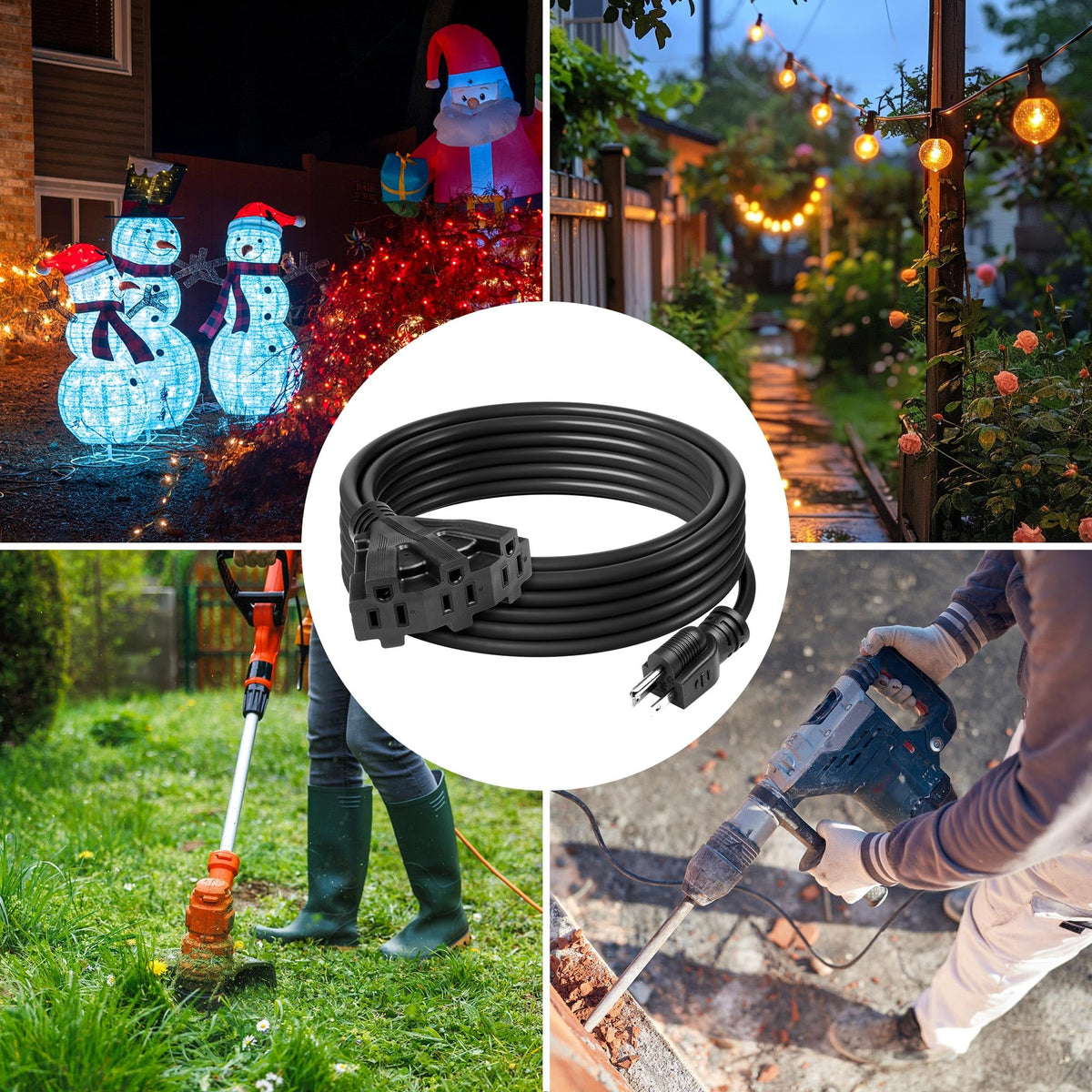 Ideal for holiday lights and seasonal garden displays.