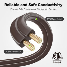 BN-LINK 12ft flat extension cord for bigger rooms and offices.