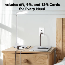 BN-LINK compact cord with flat cable for easy storage.