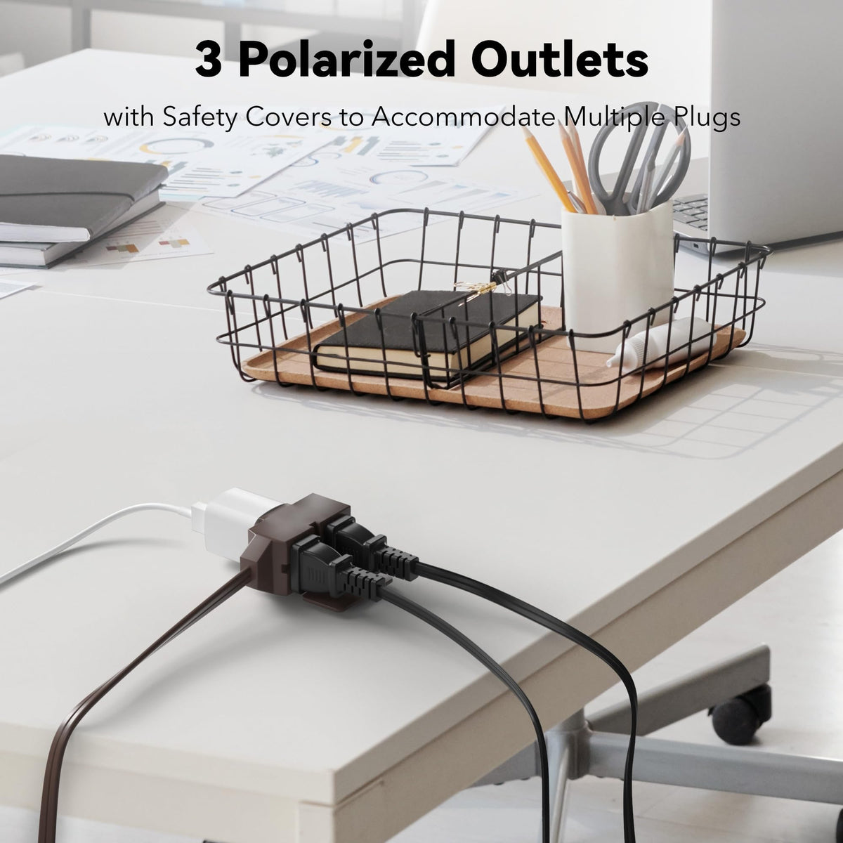 BN-LINK safety-cap keeps unused outlets protected.