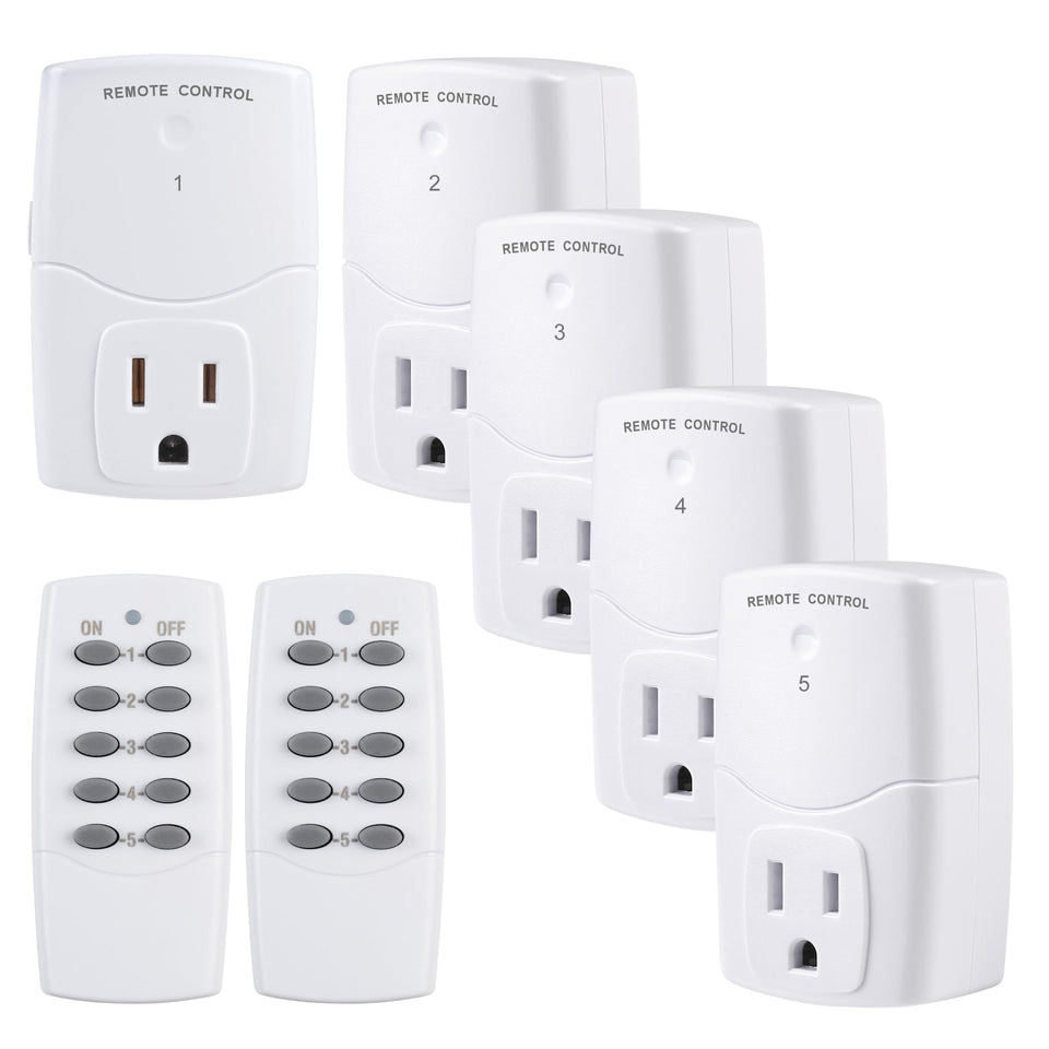 BN-LINK mini wireless remote outlet kit; quick plug-and-play control for multiple devices.