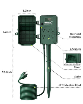 BN-LINK digital dial enables easy scheduling and daylight savings mode.