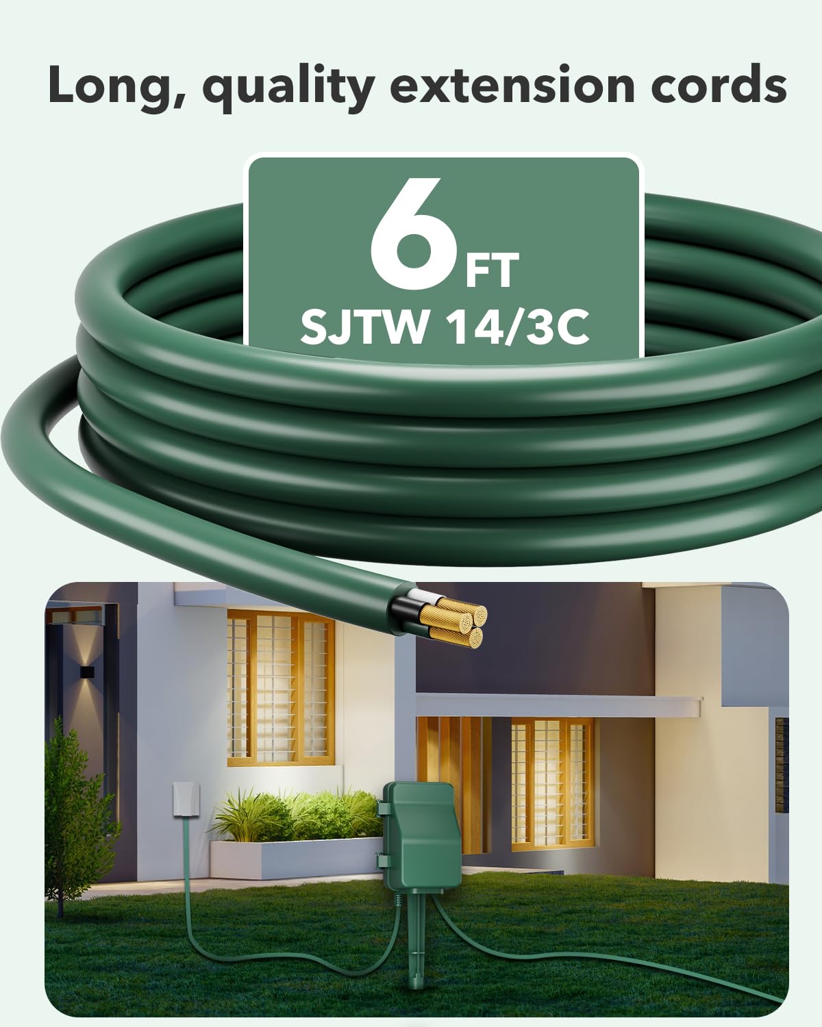 BN-LINK timer with six-foot cord simplifies outdoor setup near features.