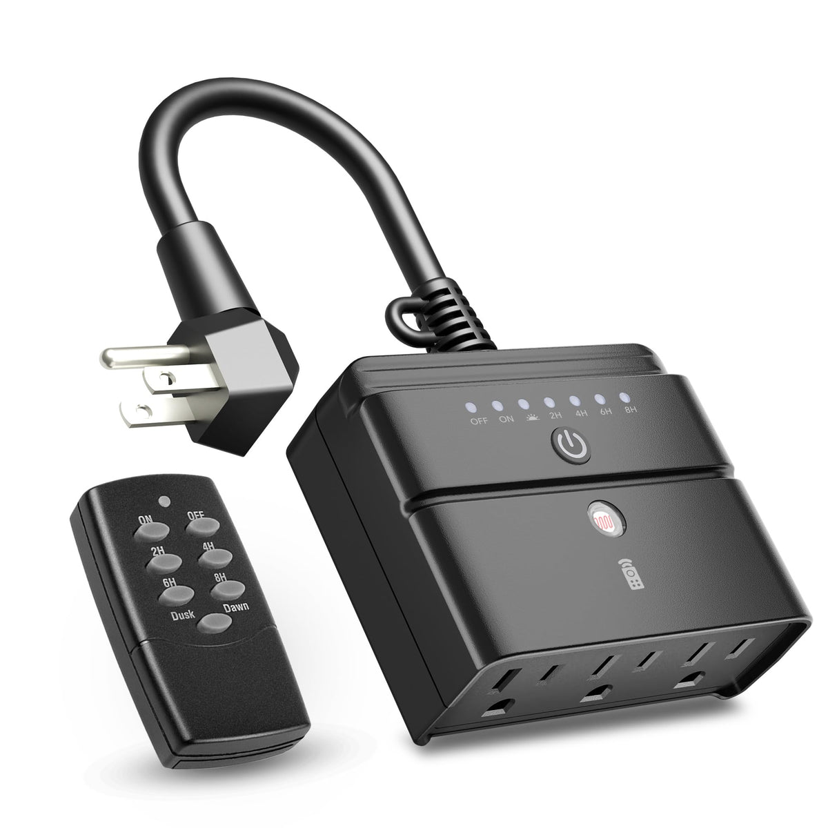 BN-LINK outdoor timer with dusk-to-dawn sensor for automatic garden lighting