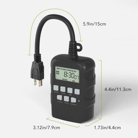 ETL-listed BN-LINK 2-pack timer for reliable outdoor control.
