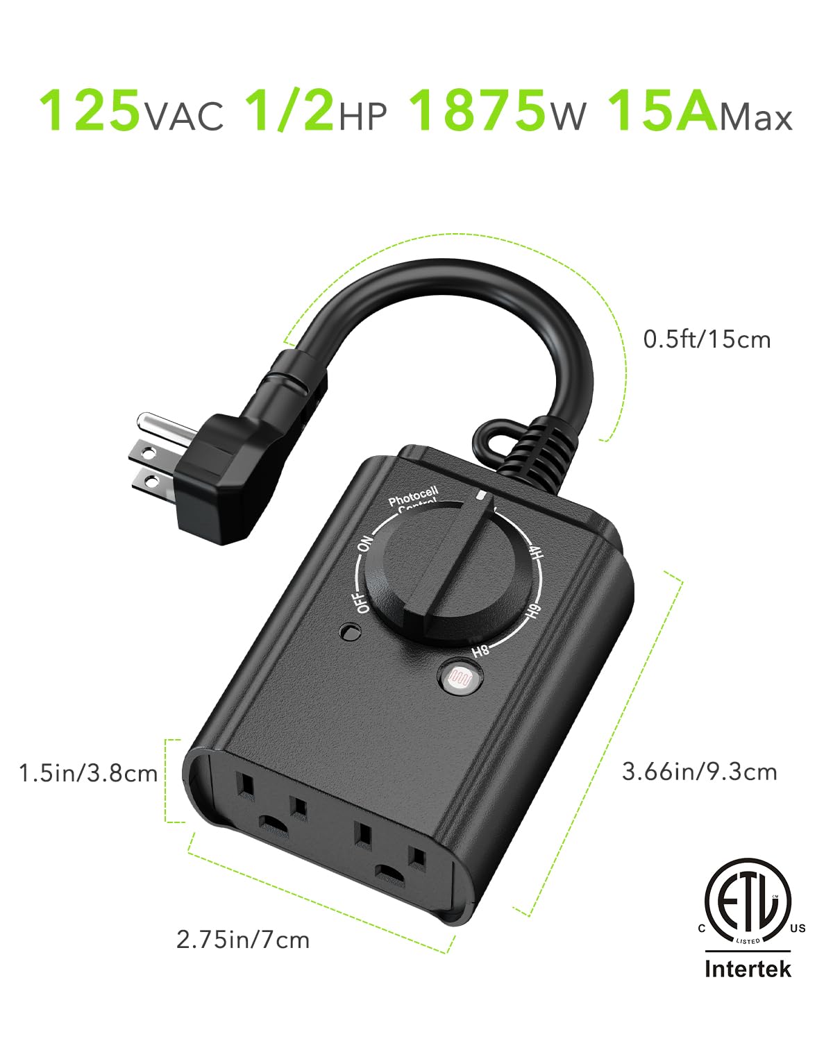 BN-LINK installation with dusk-to-dawn feature for reliable exterior lighting.