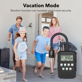 BN-LINK timer suitable for outdoor and indoor use with weatherproof design.