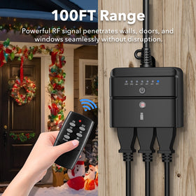 BN-LINK remote control 100ft for indoor operation of outdoor lights