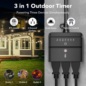 BN-LINK timer RF signal penetrates doors for convenient outdoor control