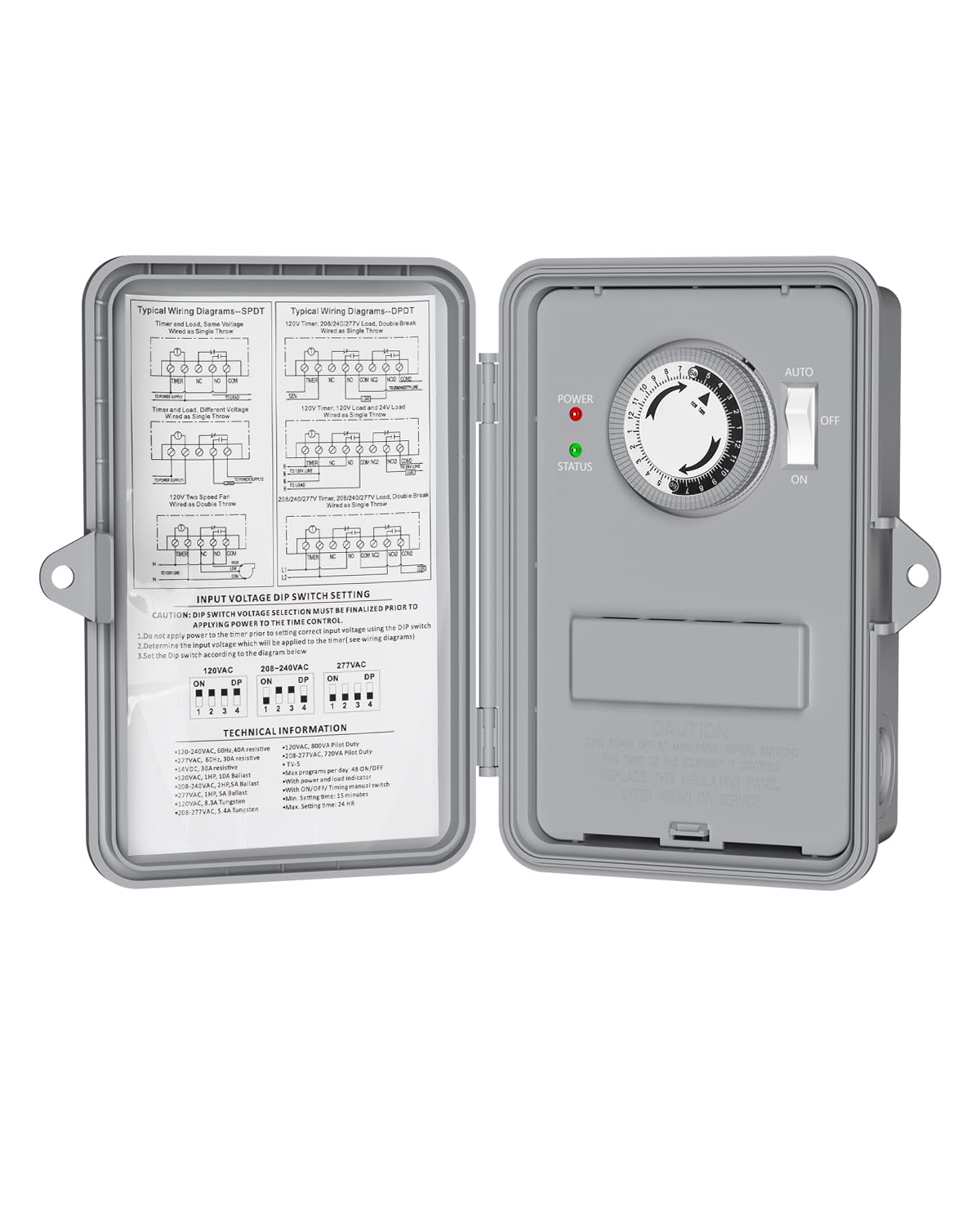 BN-LINK pool timer front dial for precise scheduling.