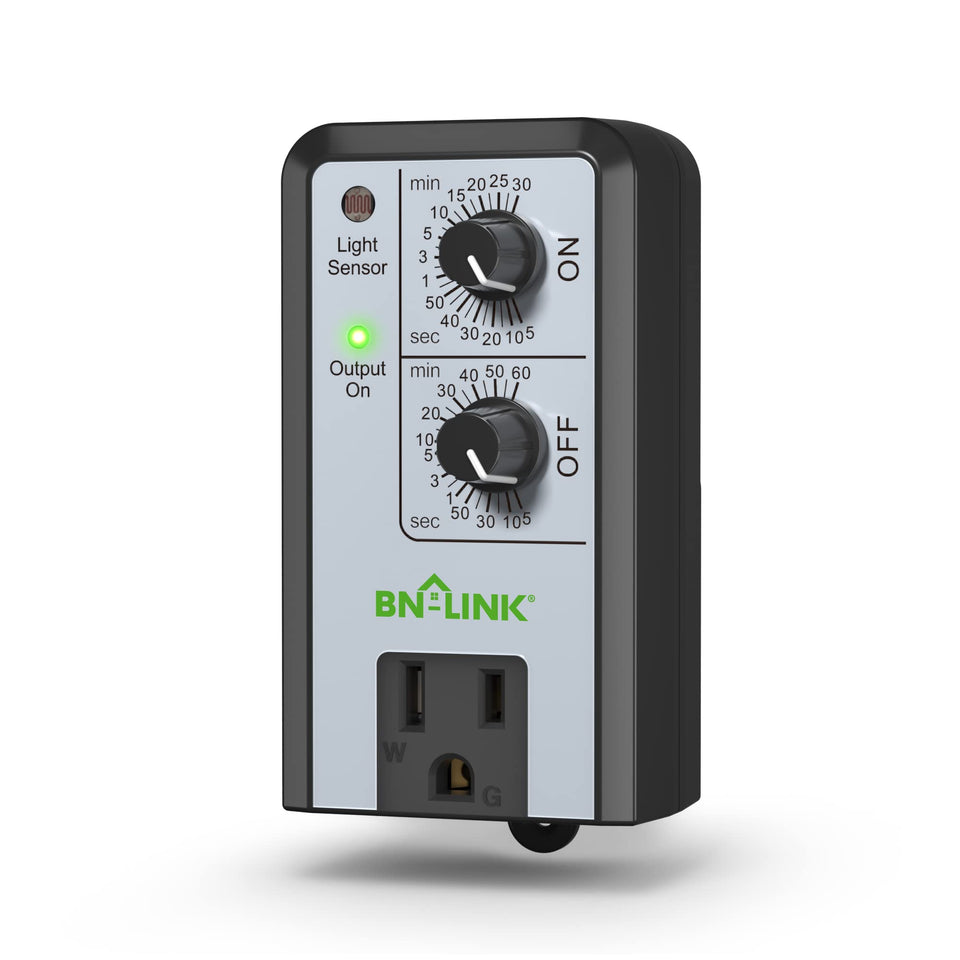 BN-LINK short-period timer dial enables simple on-off cycles for hydroponics