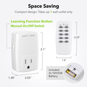 BN-LINK strong signal up to 100 ft; reliable wireless control through walls.