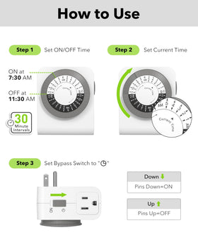 BN-LINK indoor timer helps automate lamps, fans, and seasonal lights safely.