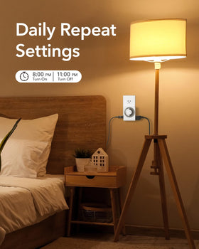 BN-LINK pin dial programming supports 48 on/off settings daily for routine lighting.