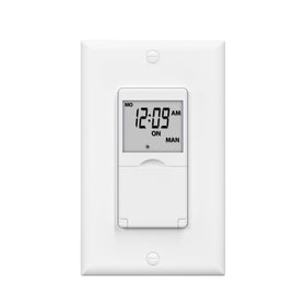 BN-LINK timer switch front view for in-wall installation and scheduling