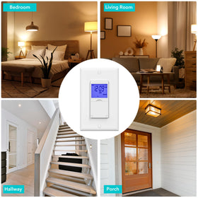 BN-LINK timer's random vacation mode helps simulate occupancy while away