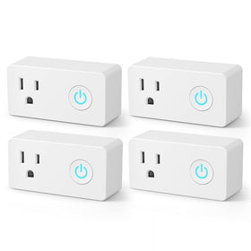 BN-LINK WiFi heavy-duty smart plug outlet front view for easy control of lamps and devices