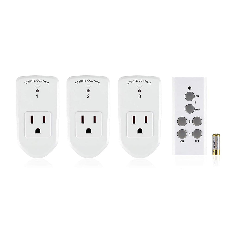 BN-LINK wireless remote outlet kit front view for quick plug-and-play control.