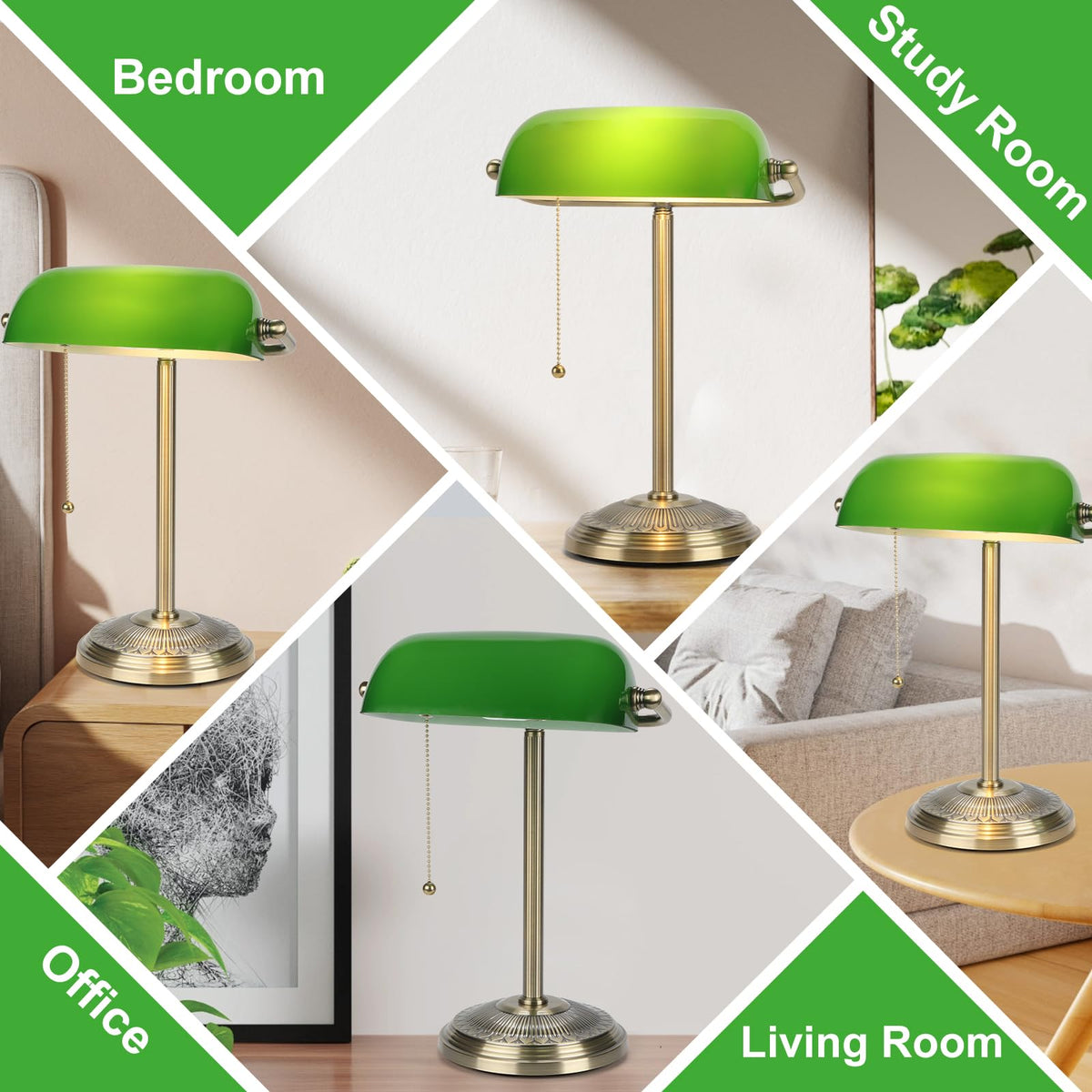 BNYFDC Green glass shade resists discoloration for lasting beauty
