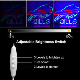 BNBIDEN neon sign enhances bedroom decor with soft, safe LED illumination