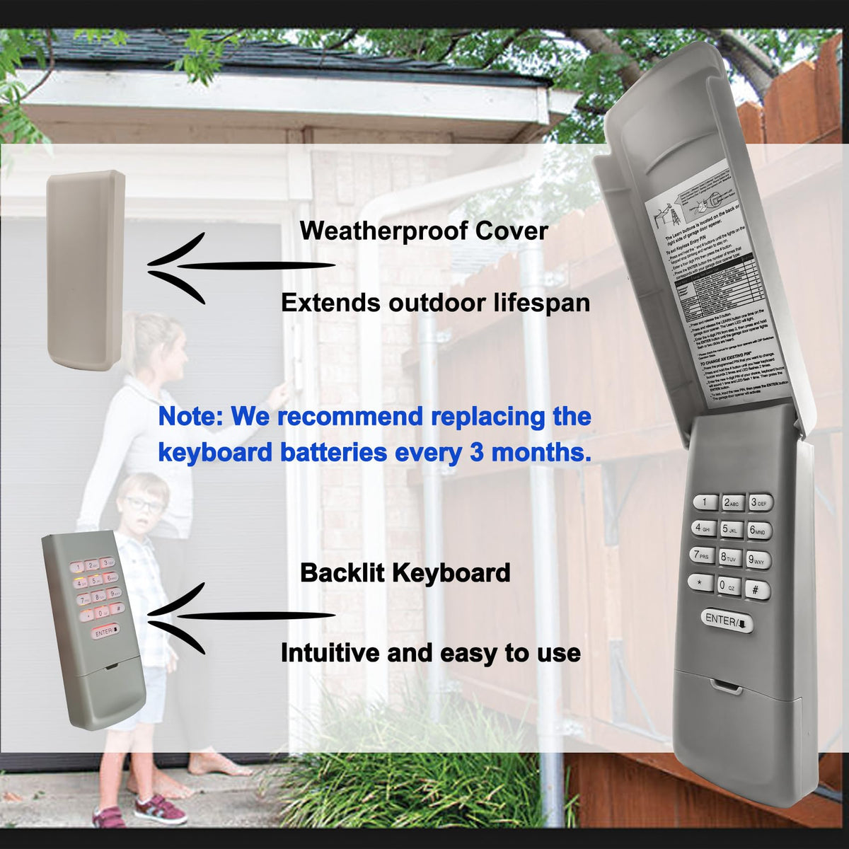BNRSZ weatherproof durable design withstands outdoor conditions.