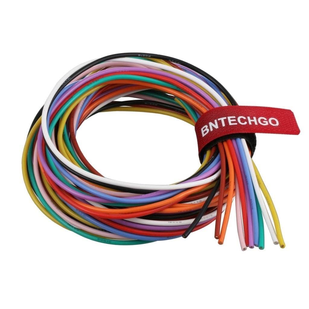 BNTECHGO silicone wire kit with 10 colors for color-coded hobby projects