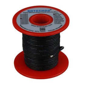 BNTECHGO silicone-wire-tinned-copper-core closeup showing solder-friendly strands.