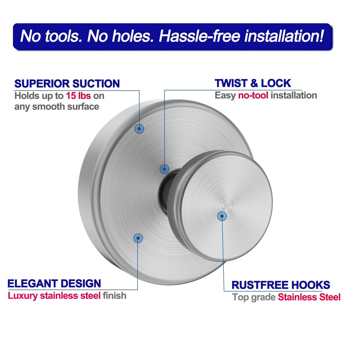 Bntuk bath robe hook in silver keeps robes within reach in humid bathrooms