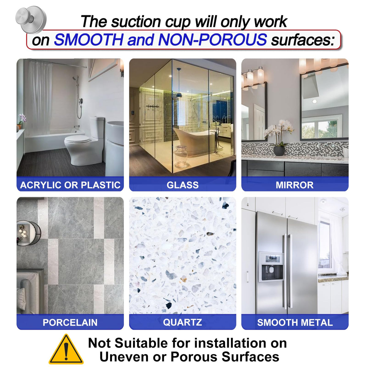 Glass door hooks by Bntuk for bathroom organization and easy access