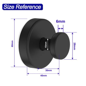 Bntuk hooks on glossy surfaces suitable for tiles, mirrors, and glass.