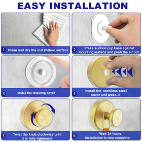 Bntuk hooks on glass surface for towel organization