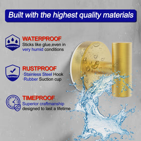 Bntuk suction cup hook on glass surface for damage-free towel hanging.