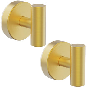 Bntuk gold suction cup hook, 2-pack, ideal for bathroom organization and secure hanging.