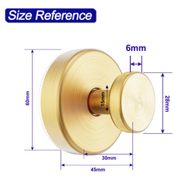 Bntuk gold-pack suction hooks in modern bathroom setup