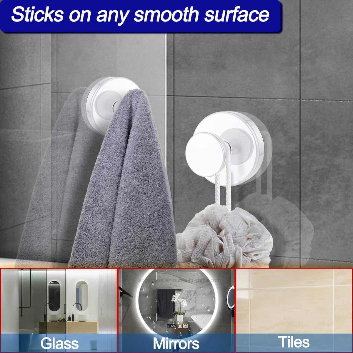 Bntuk suction cup hook robe use case keeps bathrobe neatly hung