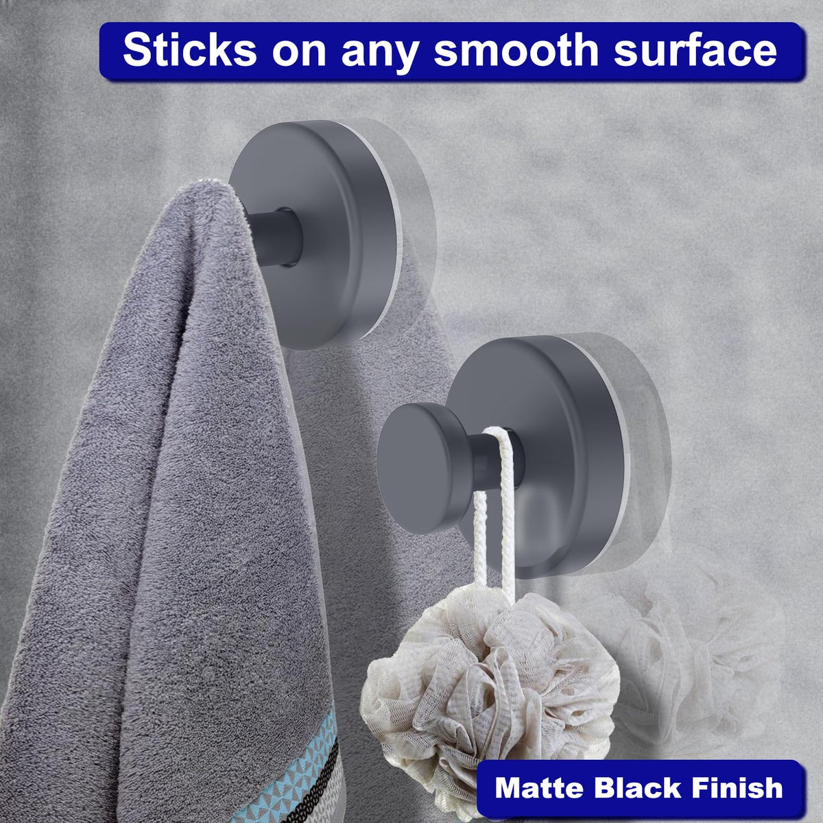 Bntuk removable design allows repositioning without leaving marks.