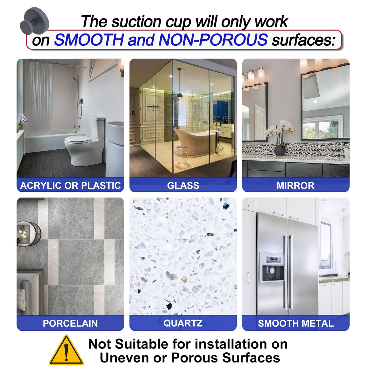 Bntuk stainless steel body with silicone base is rustproof and durable.