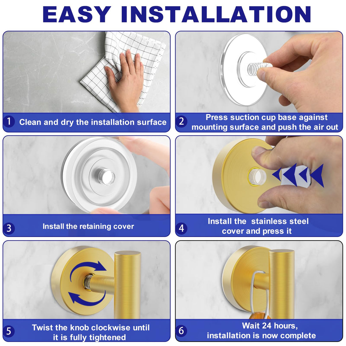 Bntuk waterproof design keeps towels secure on tile and porcelain.