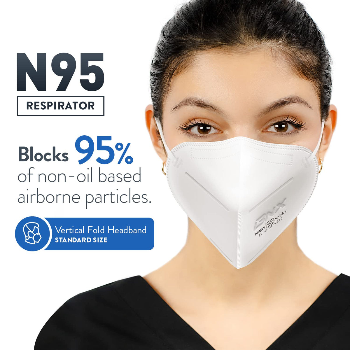 BNX N95 mask made in USA stamp on packaging
