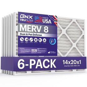 BNX TruFilter 14x20x1 front view shows easy installation and sturdy frame.