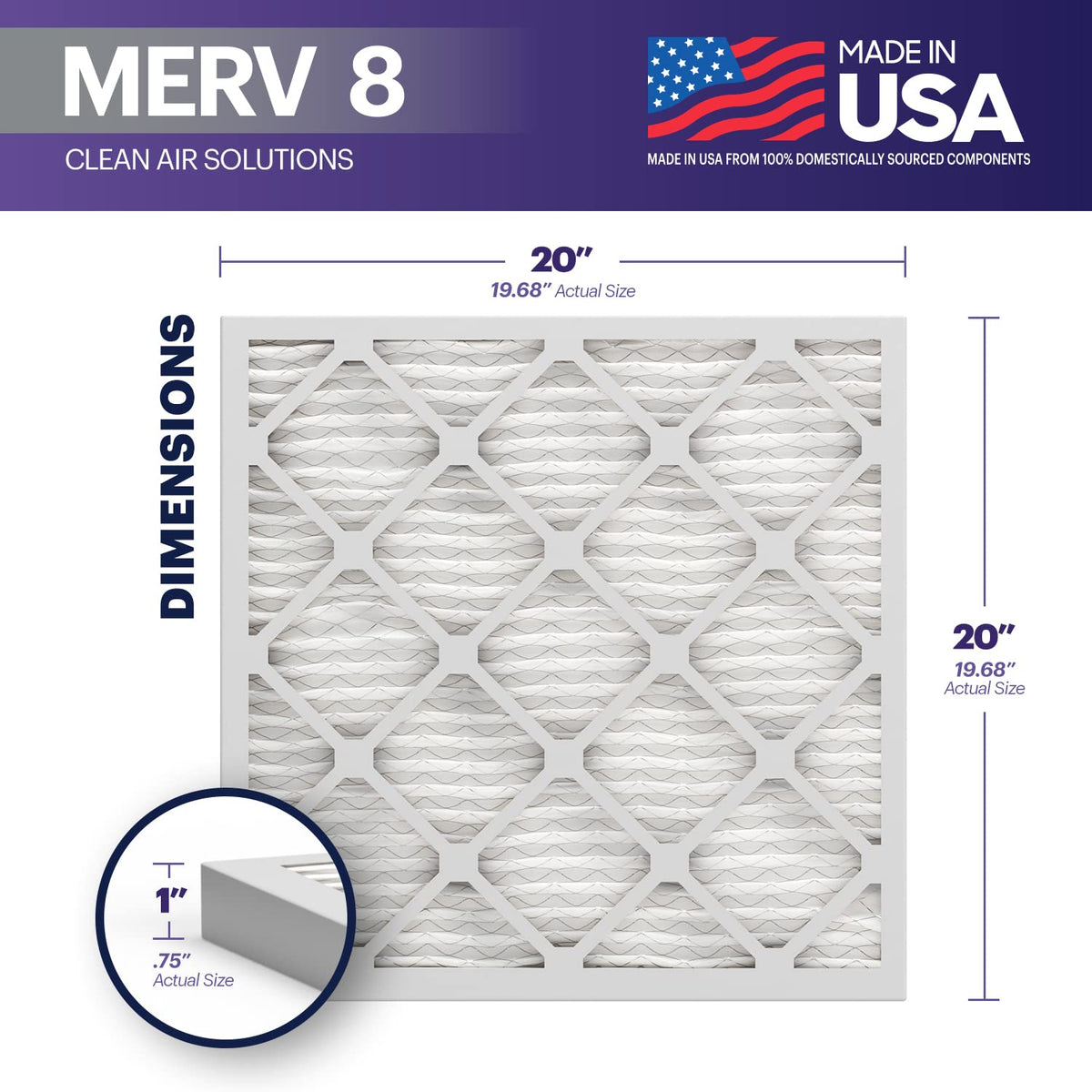 BNX TruFilter installed in an HVAC cabinet demonstrating fit.