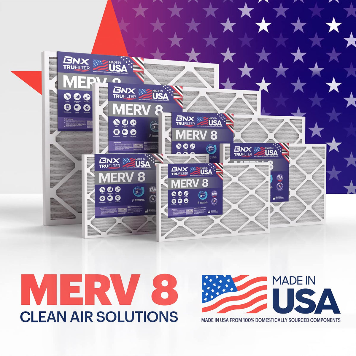 Six-pack convenience supports regular replacement and maintenance.