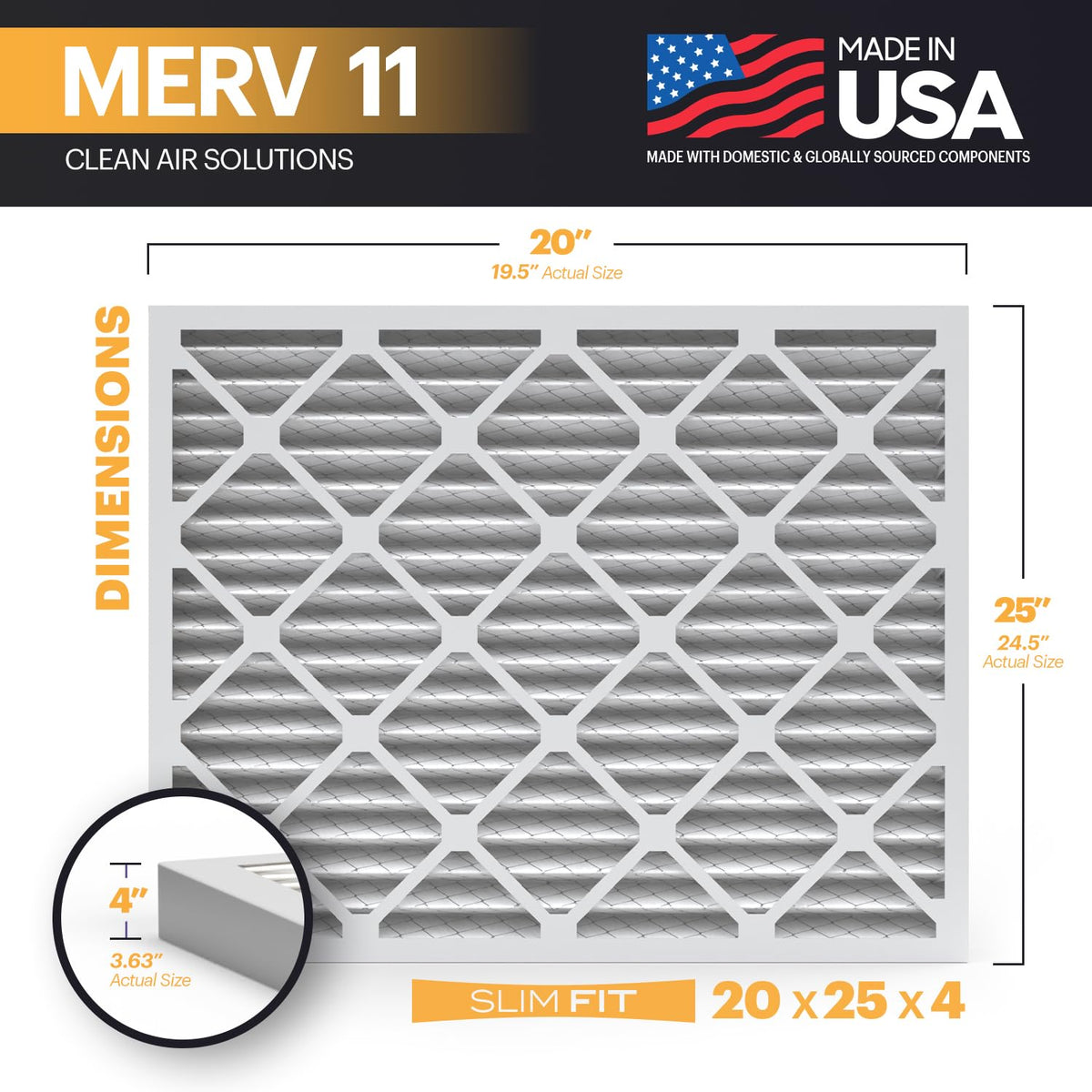 BNX TruFilter media close-up shows electrostatic filtration in action.