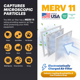 BNX TruFilter synthetic media reduces particle infiltration without increasing airflow resistance.