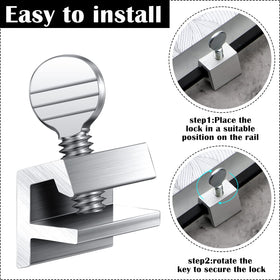 Easy install Boao window lock kit suitable for vertical or horizontal slides