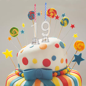 Boao flashing number candles cover 0–9 for personalized celebrations.
